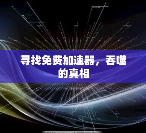寻找免费加速器，吞噬的真相