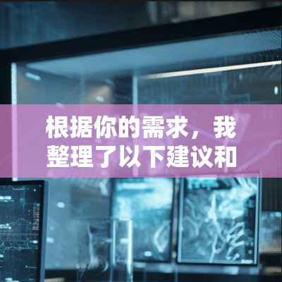 根据你的需求，我整理了以下建议和解决方案