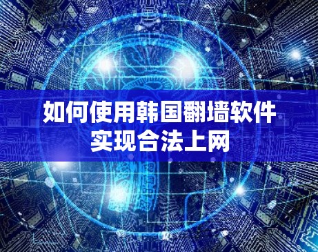如何使用韩国翻墙软件实现合法上网