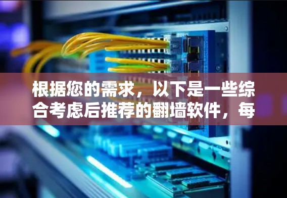 根据您的需求，以下是一些综合考虑后推荐的翻墙软件，每个软件都有其独特的特点和适用场景