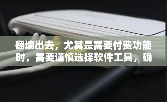 翻墙出去，尤其是需要付费功能时，需要谨慎选择软件工具，确保安全性和适用性。以下是一个清晰的步骤指南